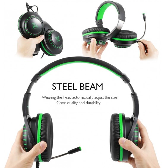 Pacrate Gaming Headset with Microphone for Laptop Xbox One Headset Computer PC Noise Cancelling Gaming Headphones with Microphone Stereo PS4 Headset for Kids Adults LED Lights Deep Bass Pacrate Gaming Headset with Microphone for Laptop Xbox One Headset Computer PC Noise Cancelling Gaming Headphones with Microphone Stereo PS4 Headset for Kids Adults LED Lights Deep Bass