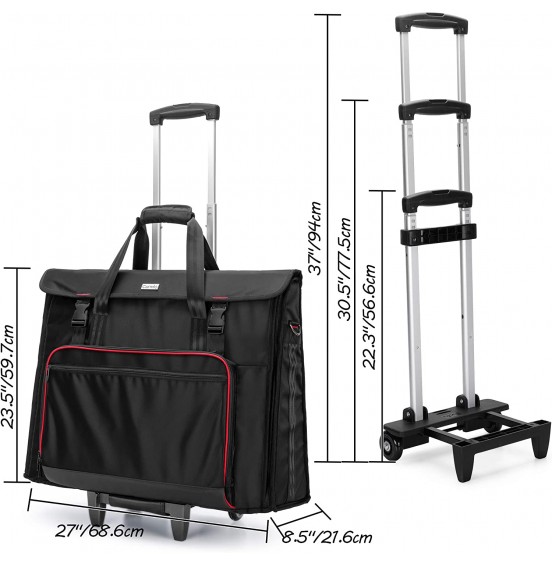 CURMIO Rolling Carrying Bag with Wheels Compatible with Apple iMac 27 inch Desktop Computer, Detachable Trolley Storage Case Compatible with iMac 27” Monitors and Accessories, Black (Patented Design) CURMIO Rolling Carrying Bag with Wheels Compatible with Apple iMac 27 inch Desktop Computer, Detachable Trolley Storage Case Compatible with iMac 27” Monitors and Accessories, Black (Patented Design)
