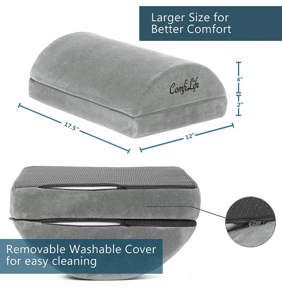 ComfiLife Foot Rest for Under Desk at Work - Adjustable Memory Foam Foot Rest for Office Chair & Gaming Chair - Ergonomic Design for Back & Hip Pain Relief (Black) ComfiLife Foot Rest for Under Desk at Work - Adjustable Memory Foam Foot Rest for Office Chair & Gaming Chair - Ergonomic Design for Back & Hip Pain Relief (Black)