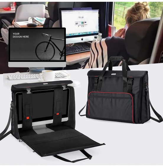 CURMIO Rolling Carrying Bag with Wheels Compatible with Apple iMac 27 inch Desktop Computer, Detachable Trolley Storage Case Compatible with iMac 27” Monitors and Accessories, Black (Patented Design) CURMIO Rolling Carrying Bag with Wheels Compatible with Apple iMac 27 inch Desktop Computer, Detachable Trolley Storage Case Compatible with iMac 27” Monitors and Accessories, Black (Patented Design)